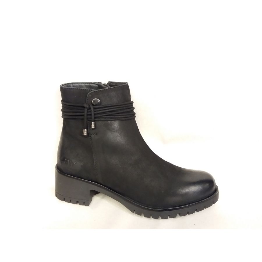 Park West damkängor, boots svart