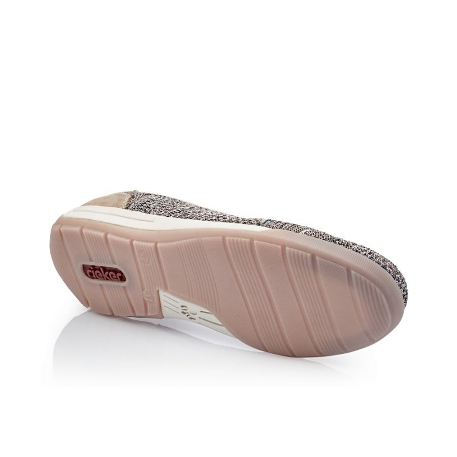 Rieker damskor, promenad rosa/multi